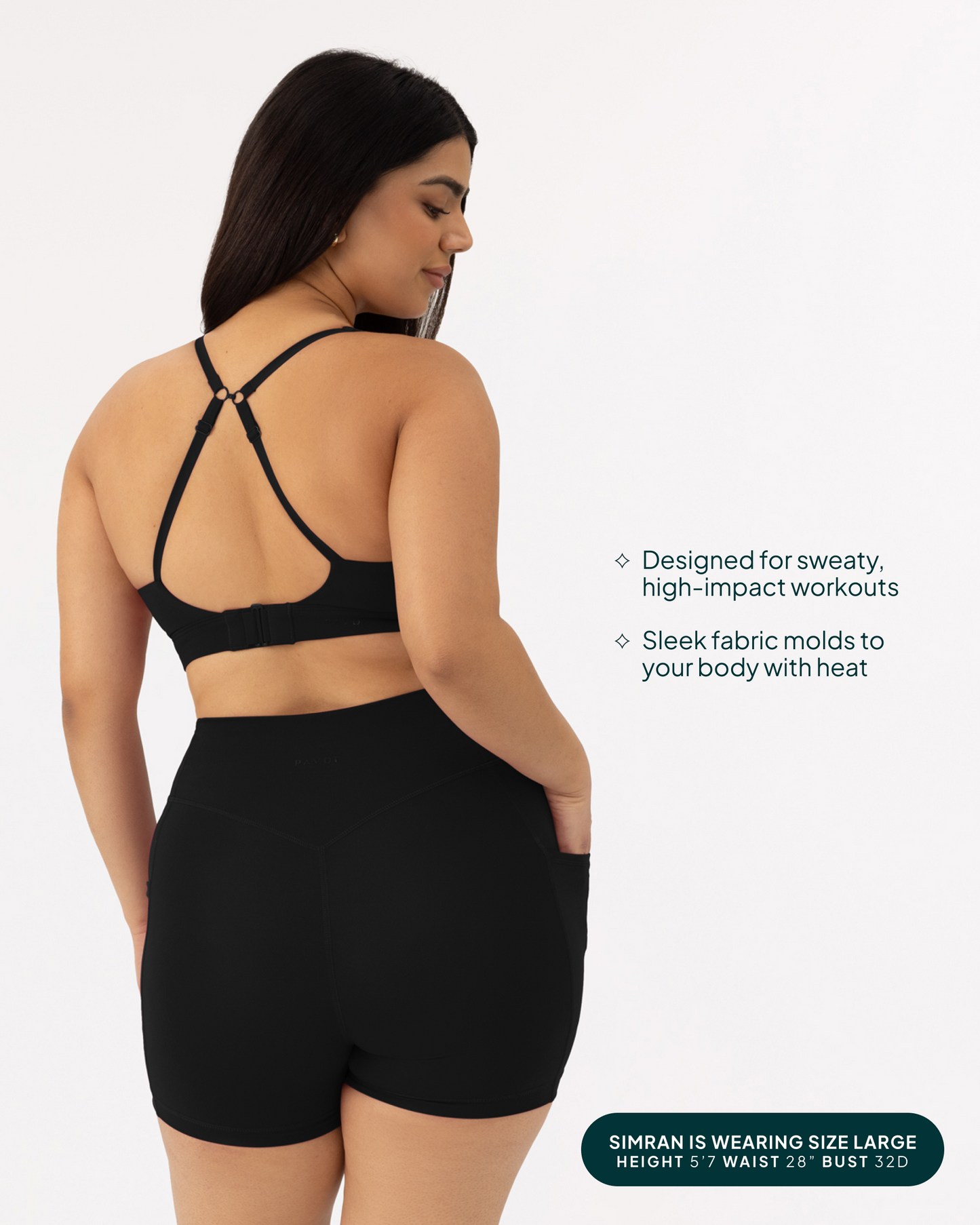 Supportive High-Support Padded Convertible Sports Bra