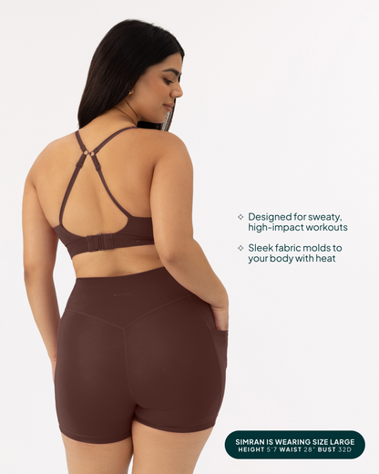 Supportive High-Support Padded Convertible Sports Bra