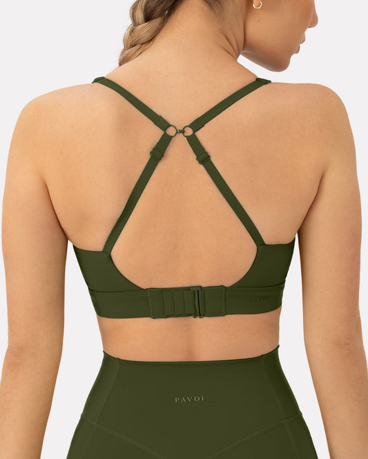 Supportive High-Support Padded Convertible Sports Bra
