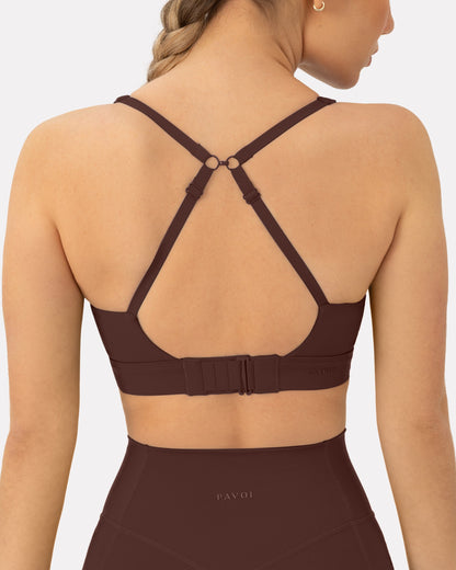 Supportive High-Support Padded Convertible Sports Bra
