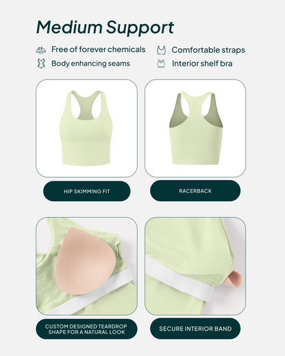 Performance Medium-Support Racerback Tank Top