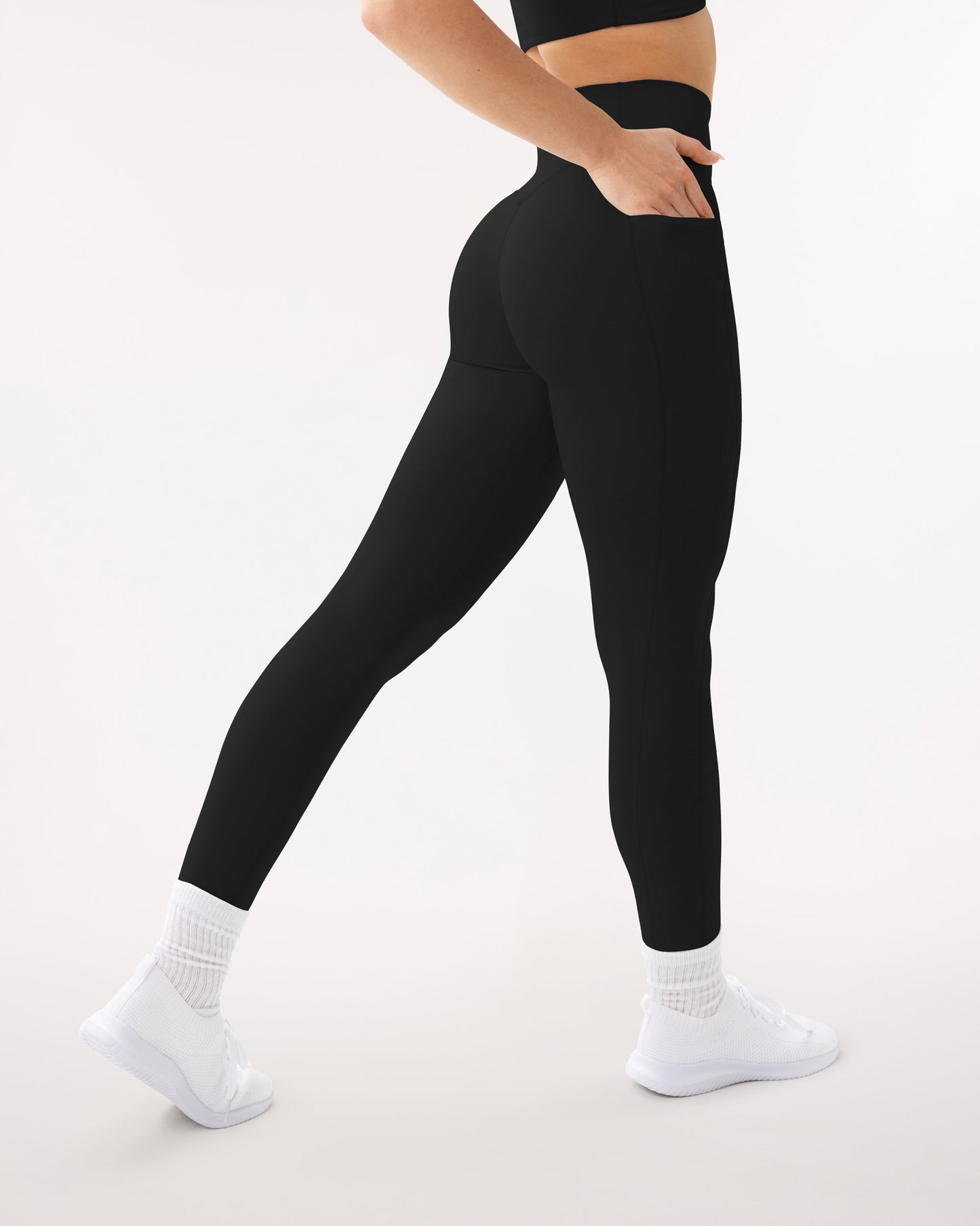 High-Waisted Butt Lifting Tall-Length Leggings with Pockets