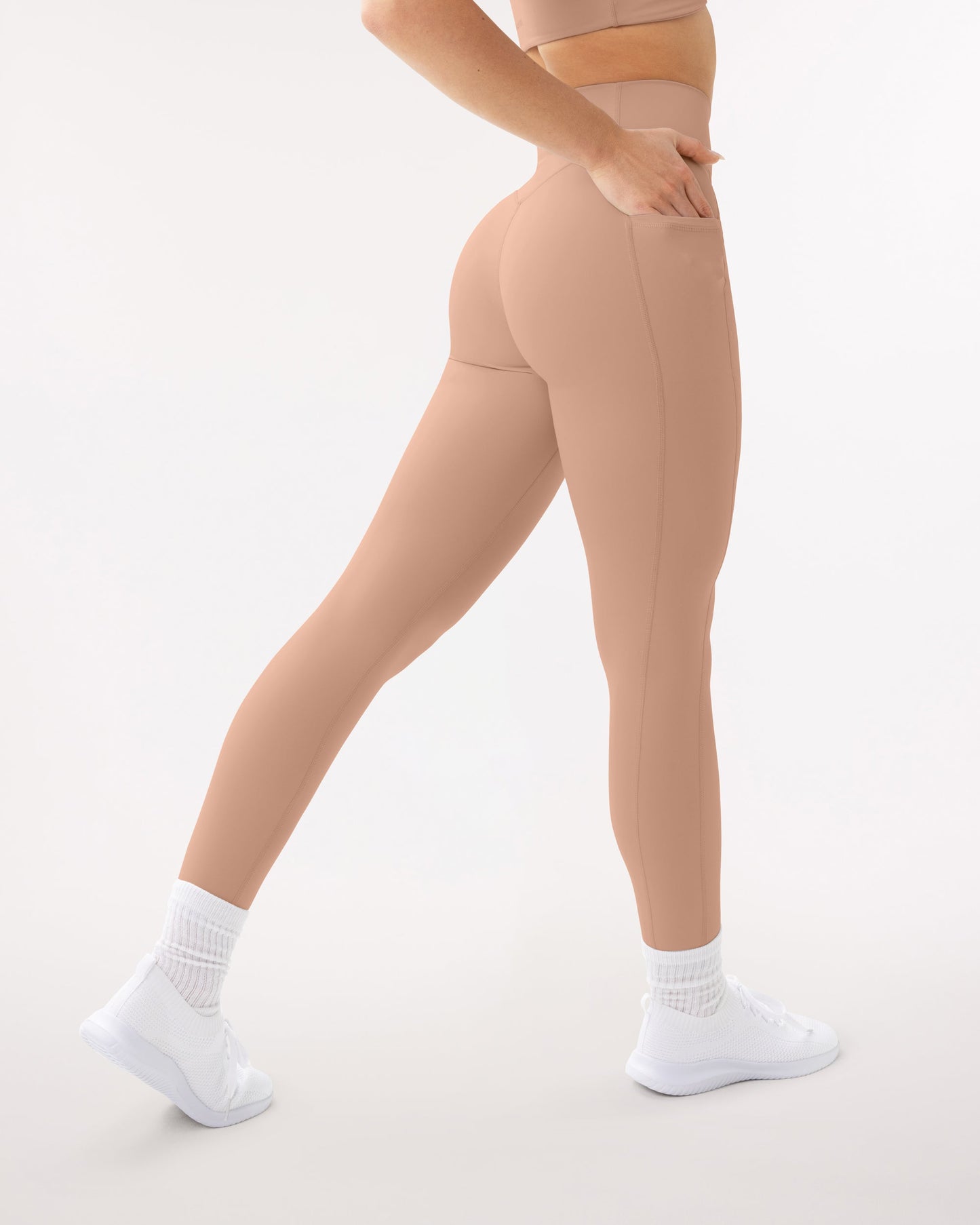 High-Waisted Butt Lifting Tall-Length Leggings with Pockets